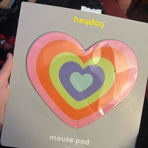 Heyday Multicolor Heart Mouse Pad